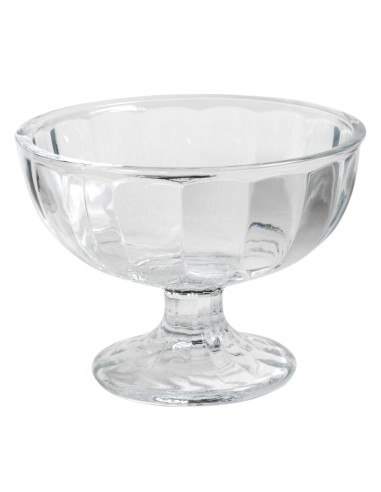 Copa de postre redonda transparente vidrio Ø 10