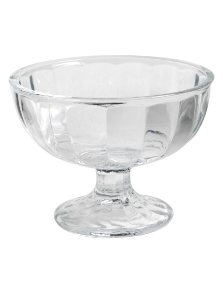 Copa de postre redonda transparente vidrio Ø 10