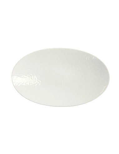 Bandeja Oval Porcelana Blanco 24 Cm Ilussion Porland