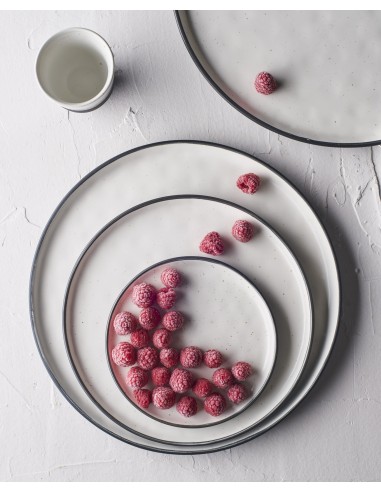 Bol Oval Porcelana Blanco Negro 19 Cl Black Y White Tableswing