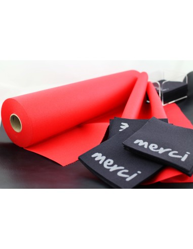 Rollo camino rojo no tejido 0,4x24 m Lisah Pro.mundi