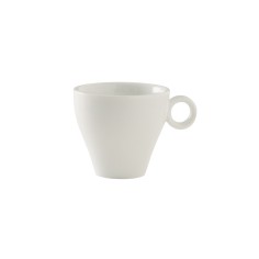 Taza de espresso redonda blanca porcelana 9 cl Ø 6