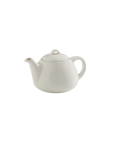 Tetera redonda blanca porcelana 40 cl Ø 11 cm Slim O Pro.mundi