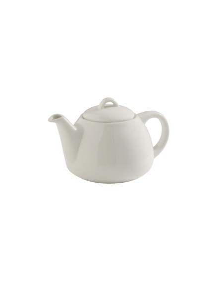 Tetera redonda blanca porcelana 40 cl Ø 11 cm Slim O Pro.mundi
