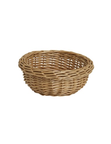 Cesta redonda beige mimbre Ø 15