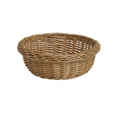 Cesta redonda de mimbre beige Ø 20 cm 7 cm Pro.mundi