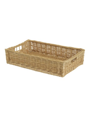 Cesta de pan rectangular de mimbre 60x39x13 cm Pro.mundi