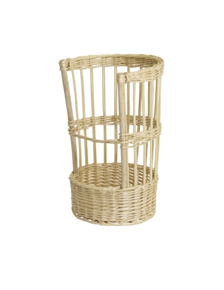 Bandeja para llevar rectangular beige de mimbre 31 cm Pro.mundi