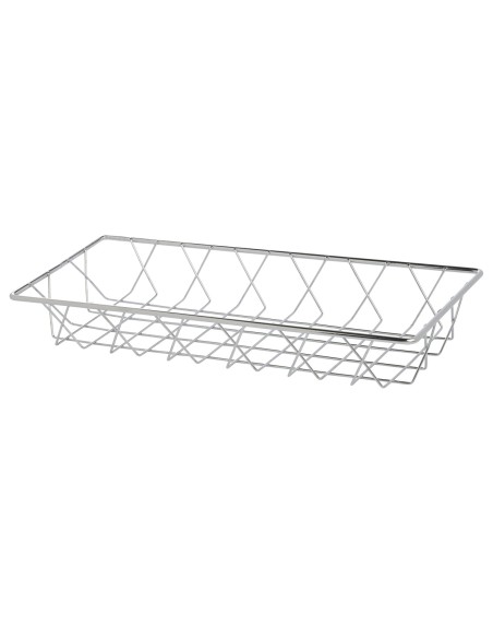 Cesta rectangular inox 35