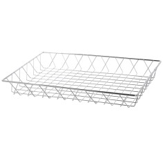 Cesta rectangular de acero inoxidable 45