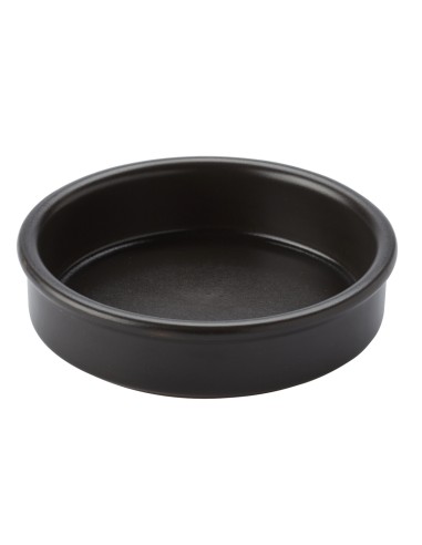 Plato catalán redondo negro terracota Ø 11