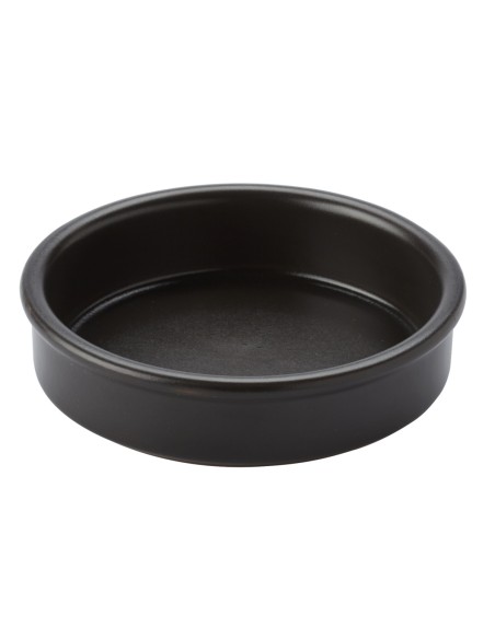 Plato catalán redondo negro terracota Ø 11