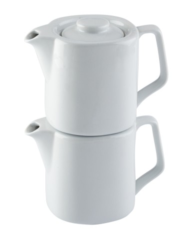 Tetera redonda blanca porcelana 45 cl Ø 9 cm Cafett Pro.mundi