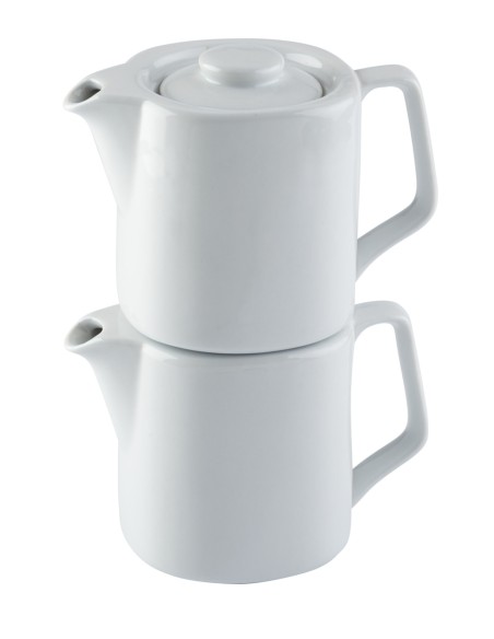 Tetera redonda blanca porcelana 45 cl Ø 9 cm Cafett Pro.mundi