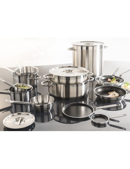 Sartén redonda inox Revestimiento antiadherente Ø 28 cm 5,5 cm 3 L Qualiplus Pro.cooker