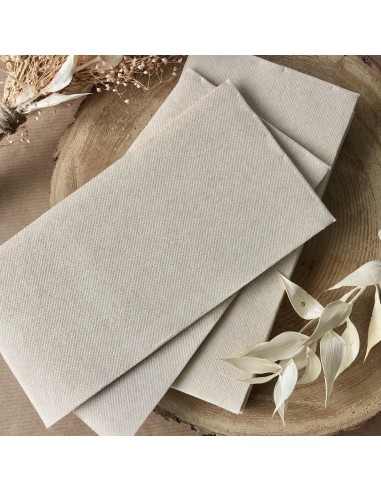 Servilleta plegada en 8 kraft celulosa 38x38 cm plegada en 8 Lisah Pro.mundi (50 unidades)