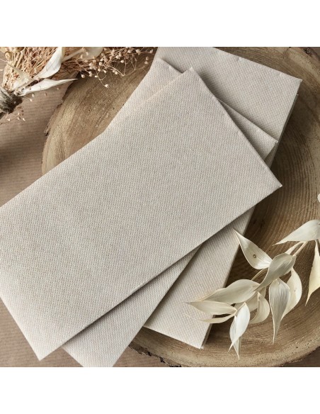 Servilleta plegada en 8 kraft celulosa 38x38 cm plegada en 8 Lisah Pro.mundi (50 unidades)