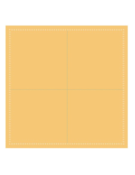 Servilleta cóctel cuadrada mostaza algodón 20x20 cm Cosy Pro.mundi (1000 unidades)