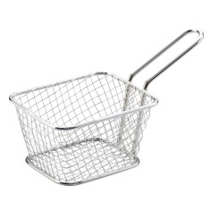 Cesta para frituras rectangular inox 10 cm Pro.mundi
