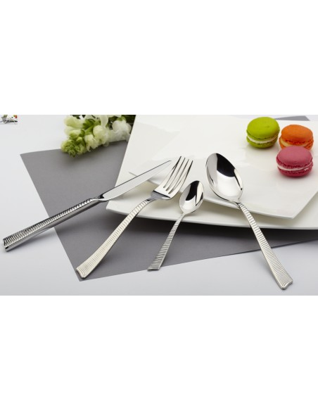 Tenedor de mesa acero inoxidable 18/10 21,5 cm Wave Cisele Pro.mundi