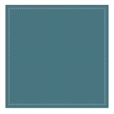 Servilleta cóctel cuadrada azul pato algodón 20x20 cm Cosy Pro.mundi (1000 unidades)