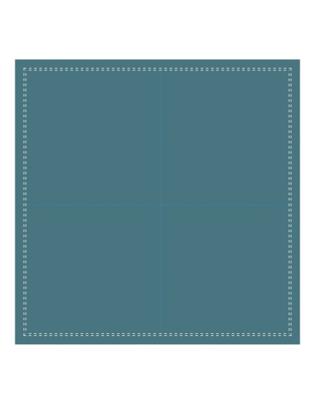 Servilleta cóctel cuadrada azul pato algodón 20x20 cm Cosy Pro.mundi (1000 unidades)