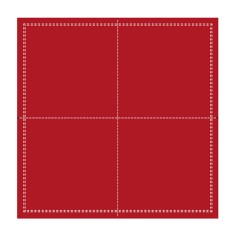 Servilleta de cóctel cuadrada roja de algodón 20x20 cm Cosy Pro.mundi (1000 unidades)