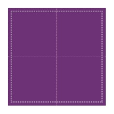 Servilleta de cóctel cuadrada violeta algodón 20x20 cm Cosy Pro.mundi (1000 unidades)