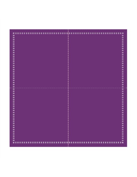 Servilleta de cóctel cuadrada violeta algodón 20x20 cm Cosy Pro.mundi (1000 unidades)