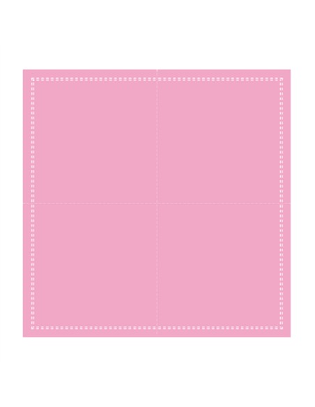 Servilleta de cóctel cuadrada rosa algodón 20x20 cm Cosy Pro.mundi (1000 unidades)