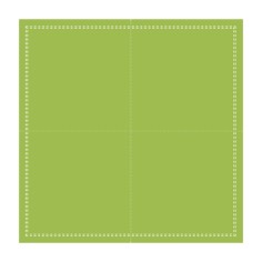 Servilleta cóctel cuadrada verde algodón 20x20 cm Cosy Pro.mundi (1000 unidades)