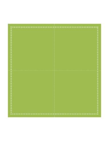 Servilleta cóctel cuadrada verde algodón 20x20 cm Cosy Pro.mundi (1000 unidades)