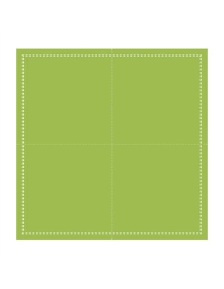 Servilleta cóctel cuadrada verde algodón 20x20 cm Cosy Pro.mundi (1000 unidades)