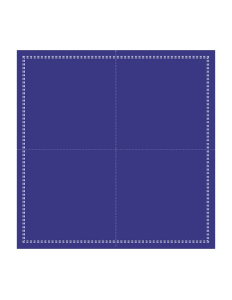 Servilleta de cóctel cuadrada azul algodón 20x20 cm Cosy Pro.mundi (1000 unidades)