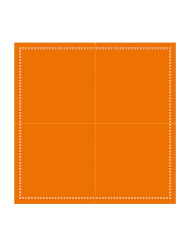 Servilleta cuadrada naranja algodón 20x20 cm Cosy Pro.mundi (1000 unidades)