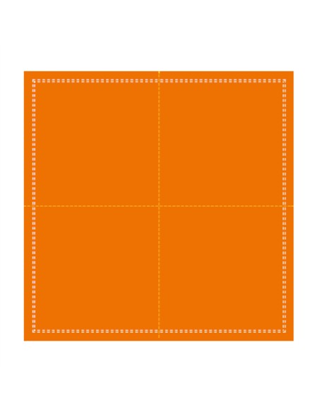 Servilleta cuadrada naranja algodón 20x20 cm Cosy Pro.mundi (1000 unidades)