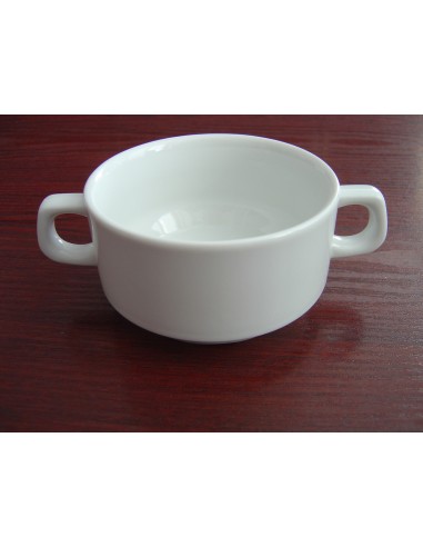 Taza consomé redonda blanca porcelana 32 cl Ø 10
