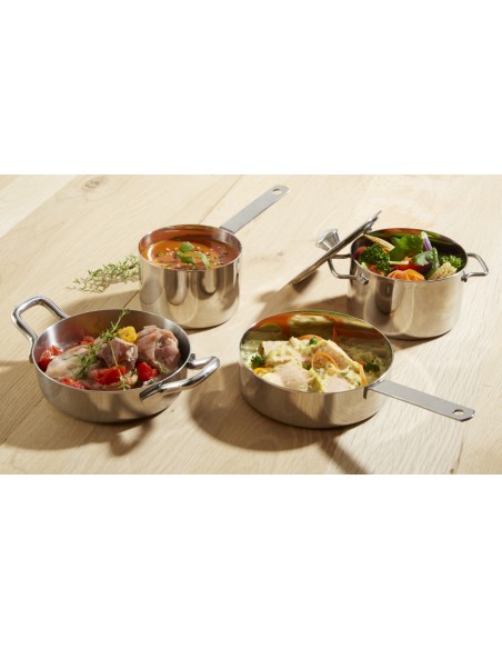 Mini sartén redonda inox Ø 12 cm Hypinox Pro.mundi