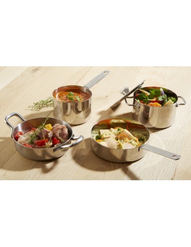 Mini sartén redonda inox Ø 14 cm Hypinox Pro.mundi