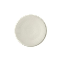 Plato Llano Redondo Porcelana Blanco 21 Cm Anillo Porland