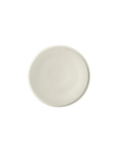 Plato Llano Redondo Porcelana Blanco 21 Cm Anillo Porland