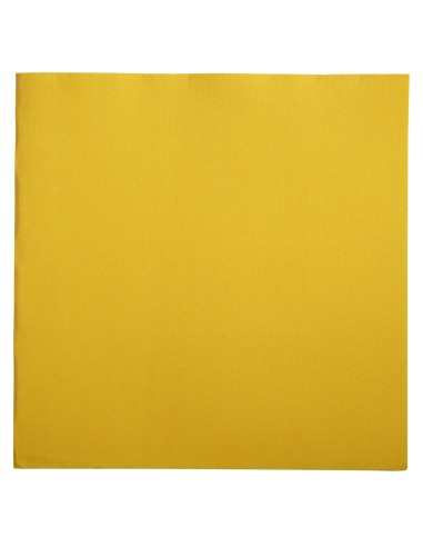 Servilleta amarilla de celulosa 38x38 cm Lisah Pro.mundi (50 unidades)