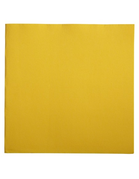 Servilleta amarilla de celulosa 38x38 cm Lisah Pro.mundi (50 unidades)