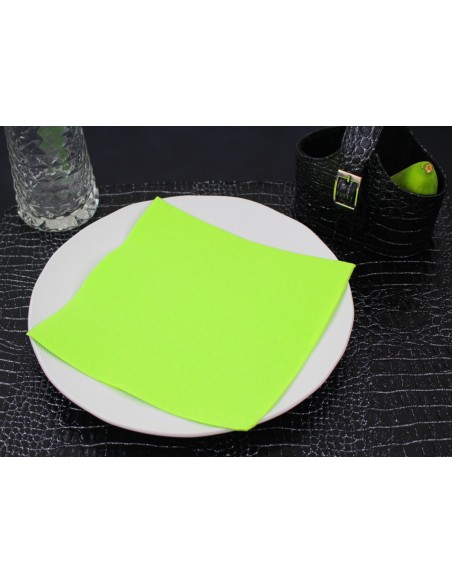 Servilleta verde granny de celulosa 38x38 cm Lisah Pro.mundi (50 unidades)