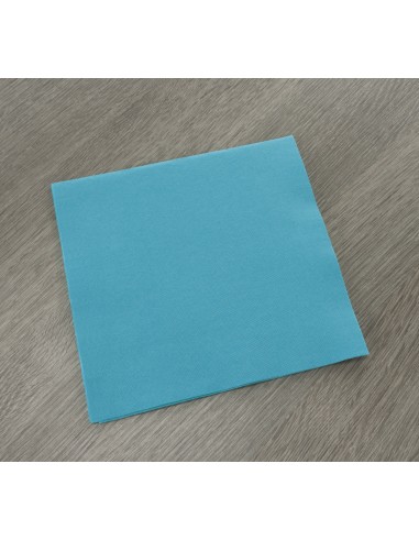 Servilleta azul laguna de celulosa 38x38 cm Lisah Pro.mundi (50 unidades)