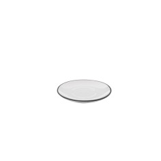 Platillo para espresso redondo blanco gres esmaltado Ø 11 cm Bistrot Pro.mundi