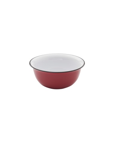 Bol redondo rojo gres esmaltado Ø 16 cm Bistrot Pro.mundi