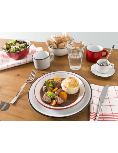 Taza para espresso redonda negra gres esmaltado 6 cl Ø 5,5 cm Bistrot Pro.mundi