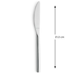 Cuchillo de mesa monobloque dentado 21