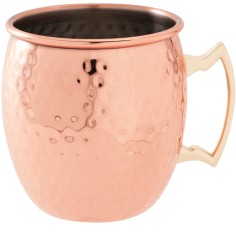 Taza Moscow Mule redonda cobre inox 18/10 47